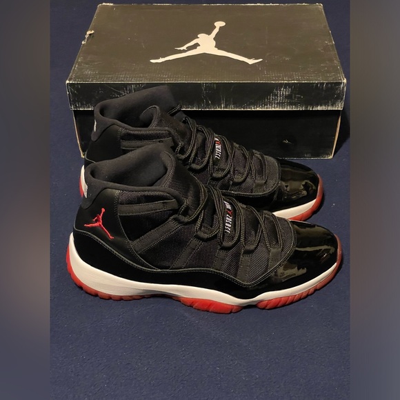 Nike Air Jordan 11 Xl Retro Bred 2012 Size 13 Black Red White - Picture 5 of 16